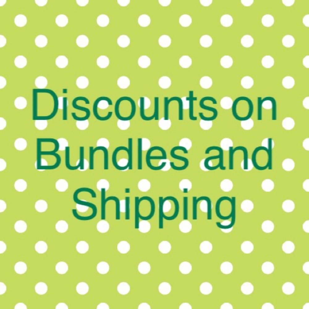 Discounts on Bundles & shipping